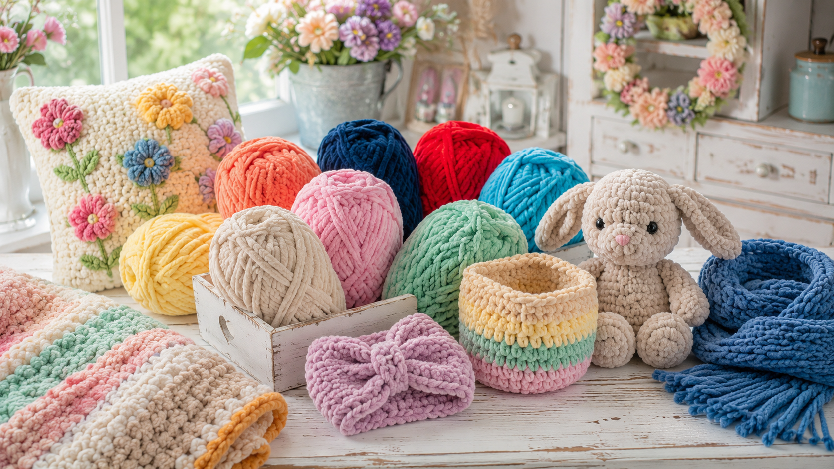 Chenille Wolle im Detail: Materialguide für perfekte Handarbeitsprojekte