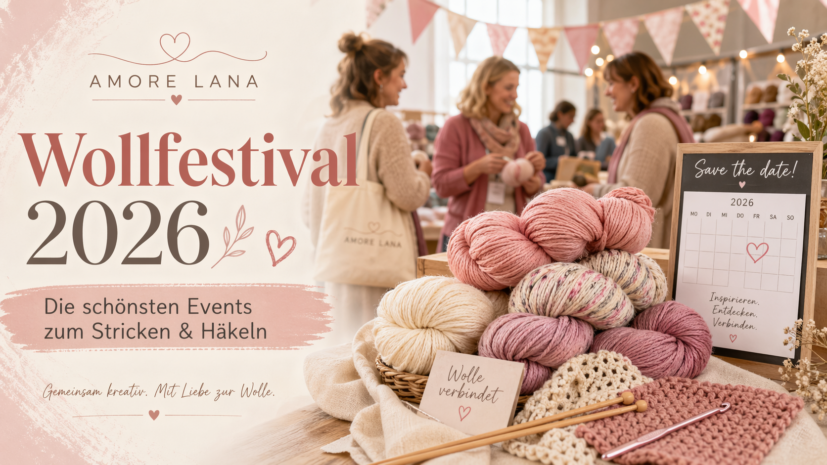 Wollfestival 2026: Die schönsten Events zum Stricken und Häkeln mit Amore Lana