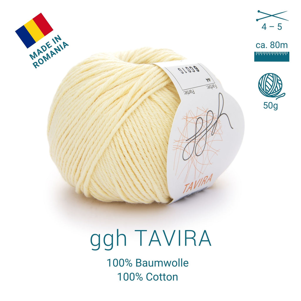 ggh Tavira | 100% Baumwolle | 80m/50g | 044 - Vanille