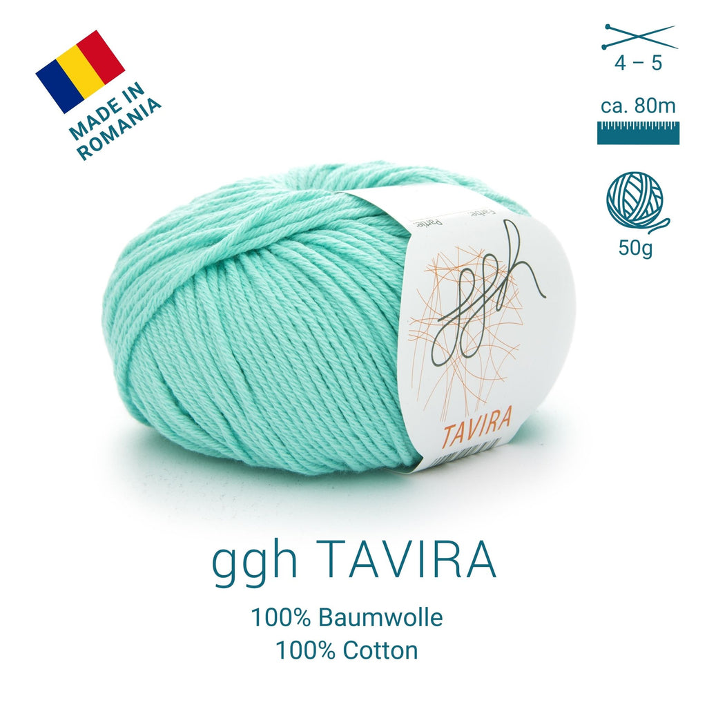 ggh Tavira | 100% Baumwolle | 80m/50g | 036 - Helles Aquamarin