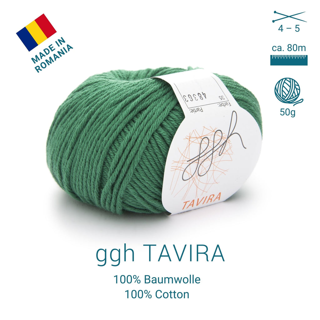 ggh Tavira | 100% Baumwolle | 80m/50g | 035 - Ozeangrün