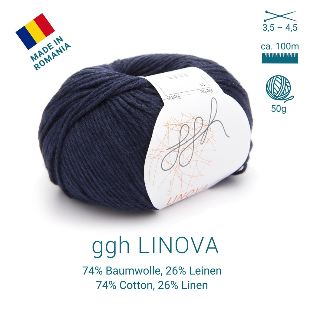 ggh Linova | Cotton-Linen | 100m/50g | 011 - Navy