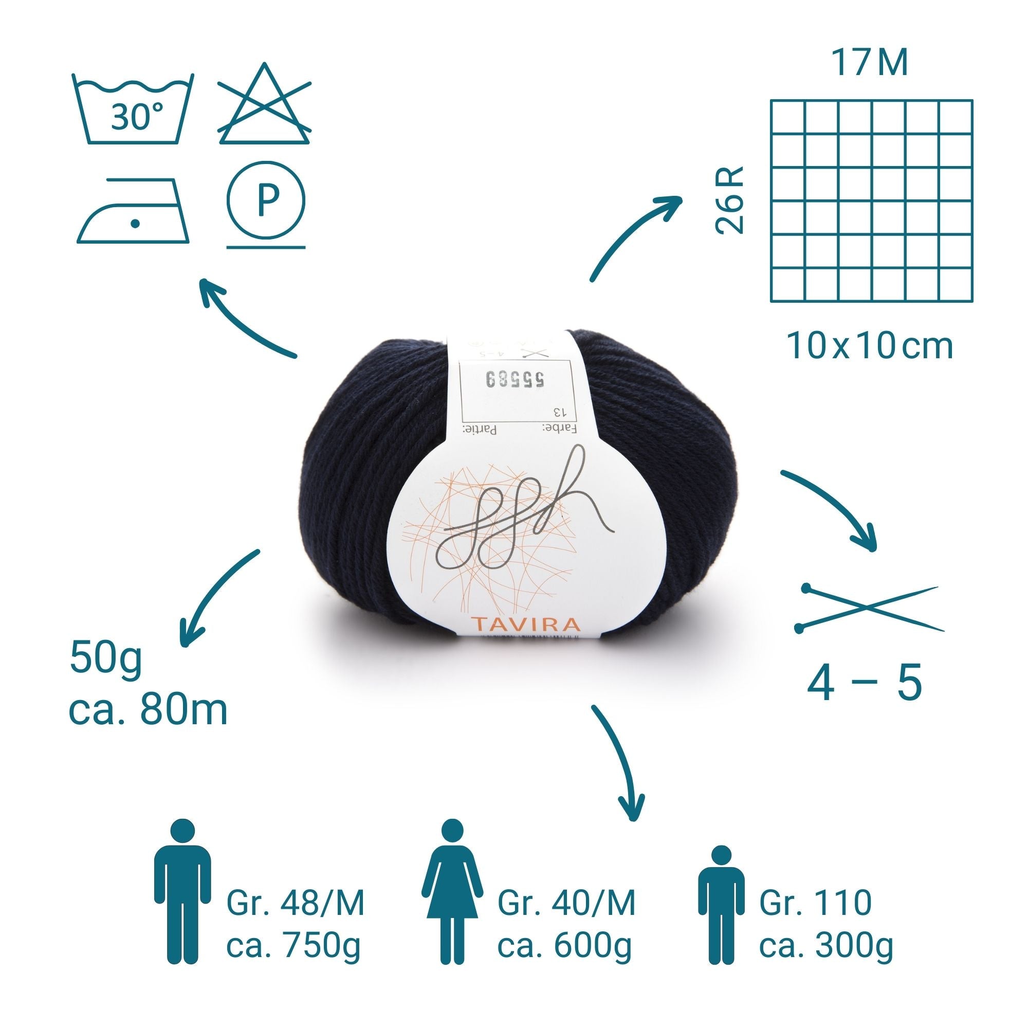 ggh Tavira | 100% Baumwolle | 80m/50g | 013 - Marine