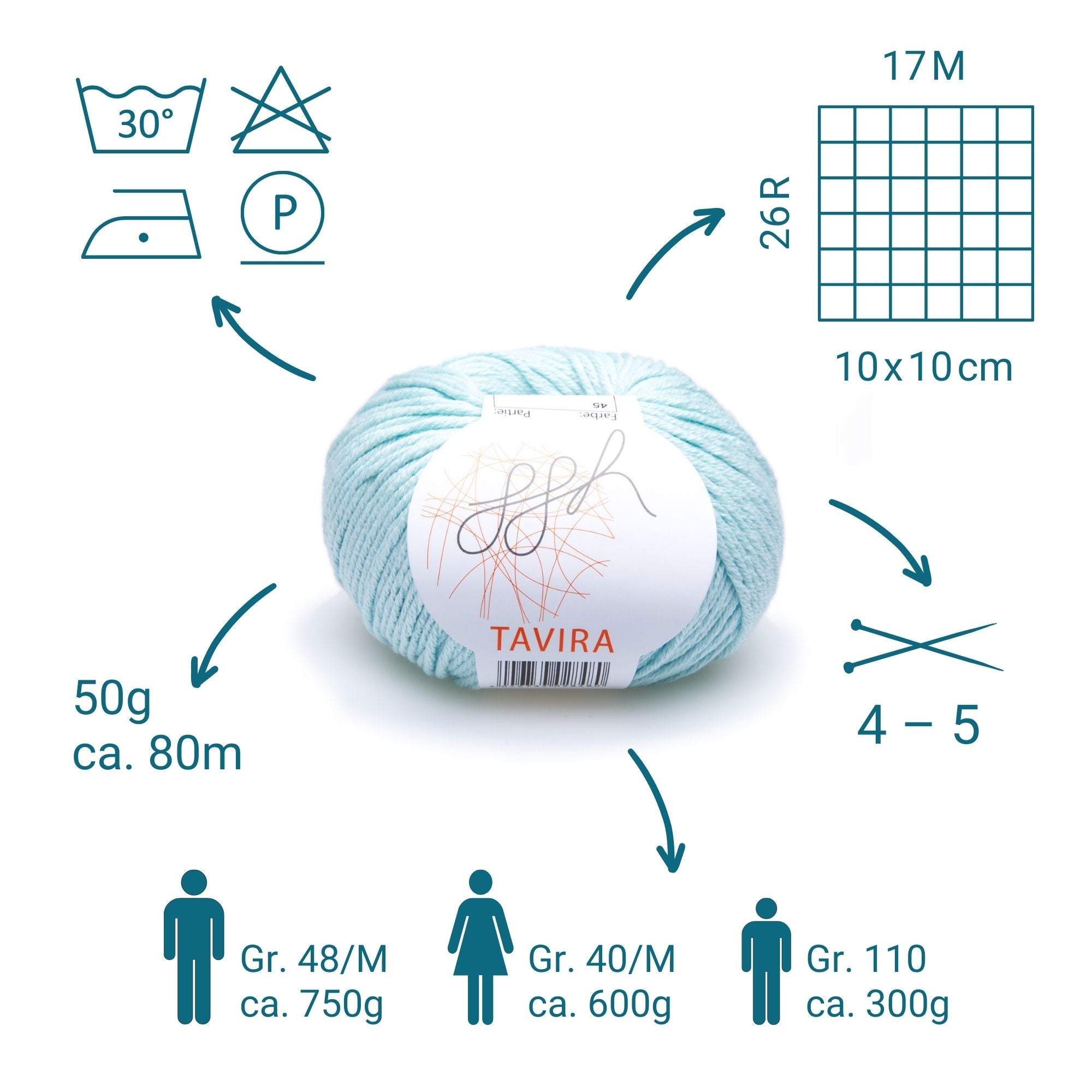 ggh Tavira | 100% Baumwolle | 80m/50g | 045 - Mint