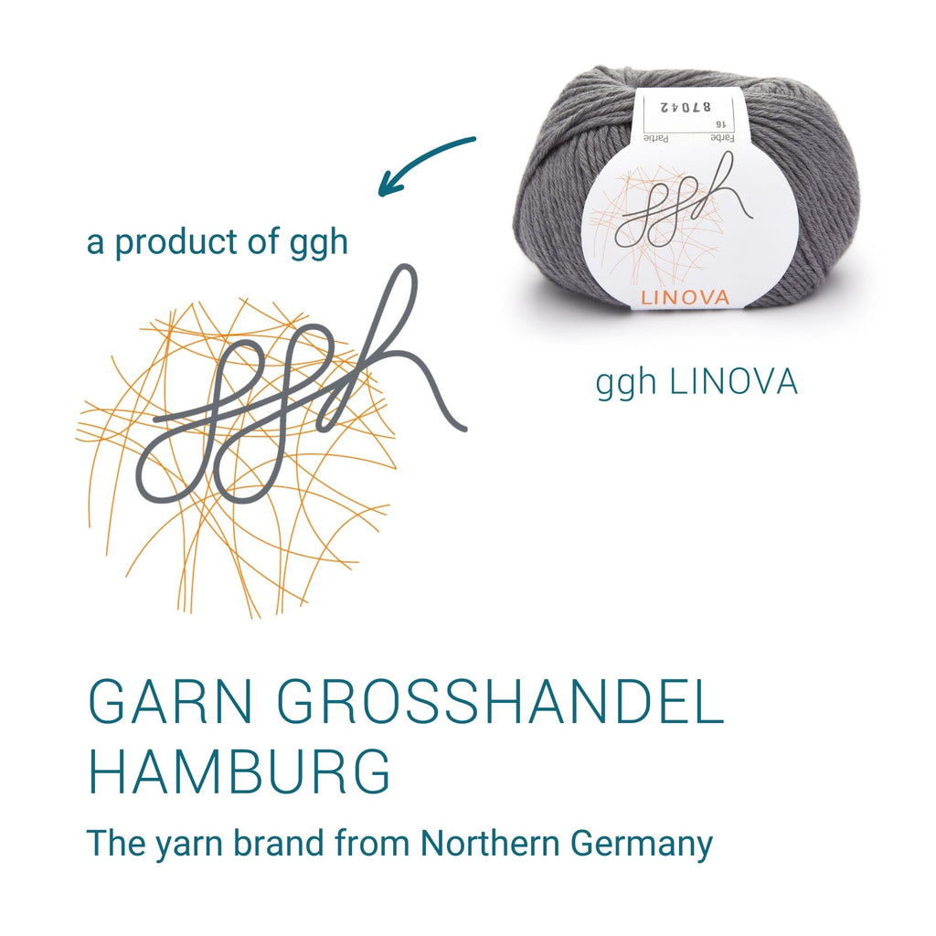 ggh Linova | Baumwolle-Leinen | 100m/50g | 016 - Schiefergrau