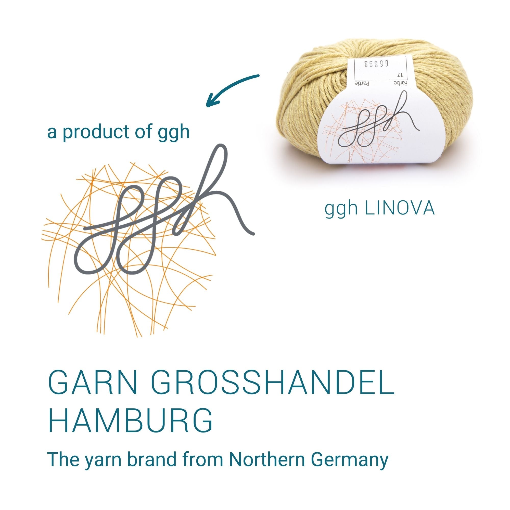 ggh Linova | Baumwolle-Leinen | 100m/50g | 017 - Honig