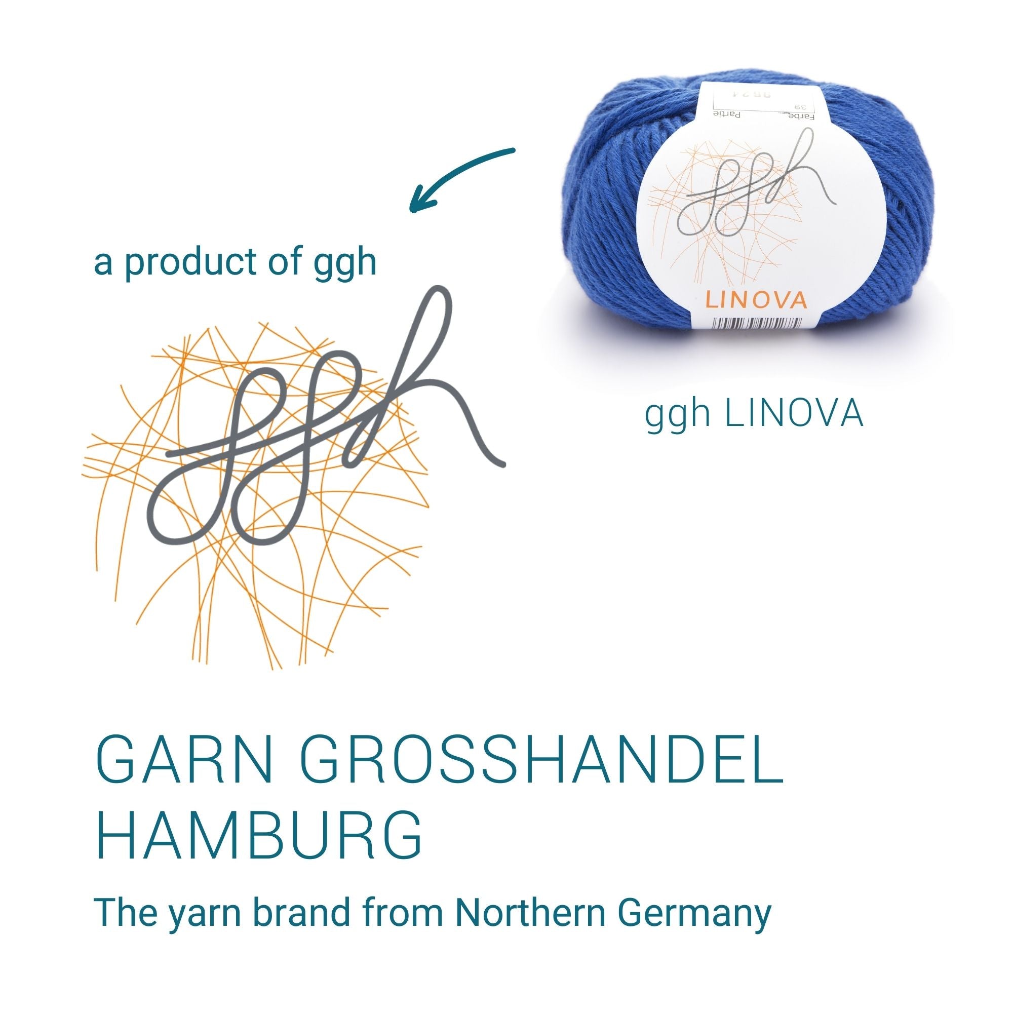 ggh Linova | Baumwolle-Leinen | 100m/50g | 039 - Mittelblau