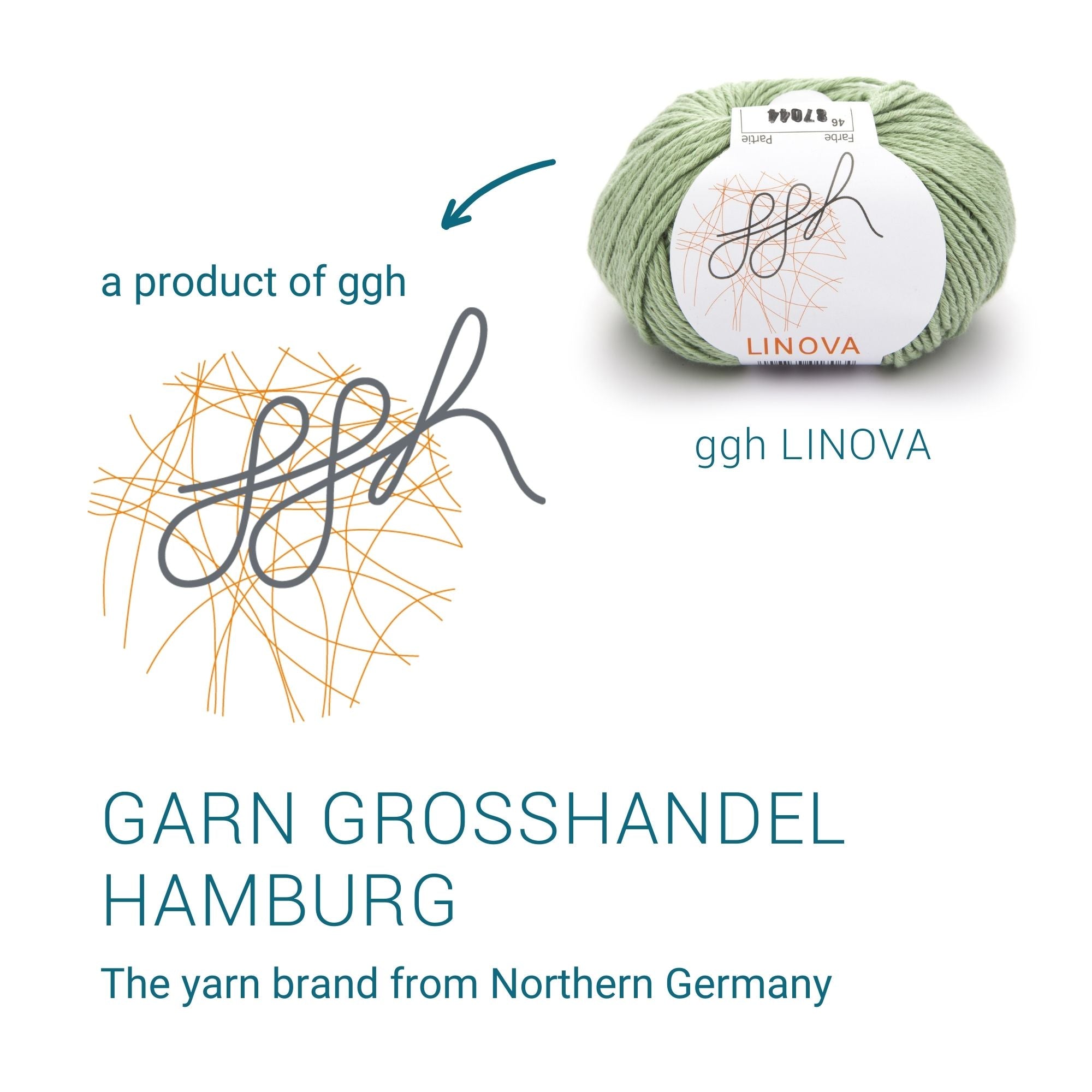ggh Linova | Baumwolle-Leinen | 100m/50g | 046 - Lindgrün