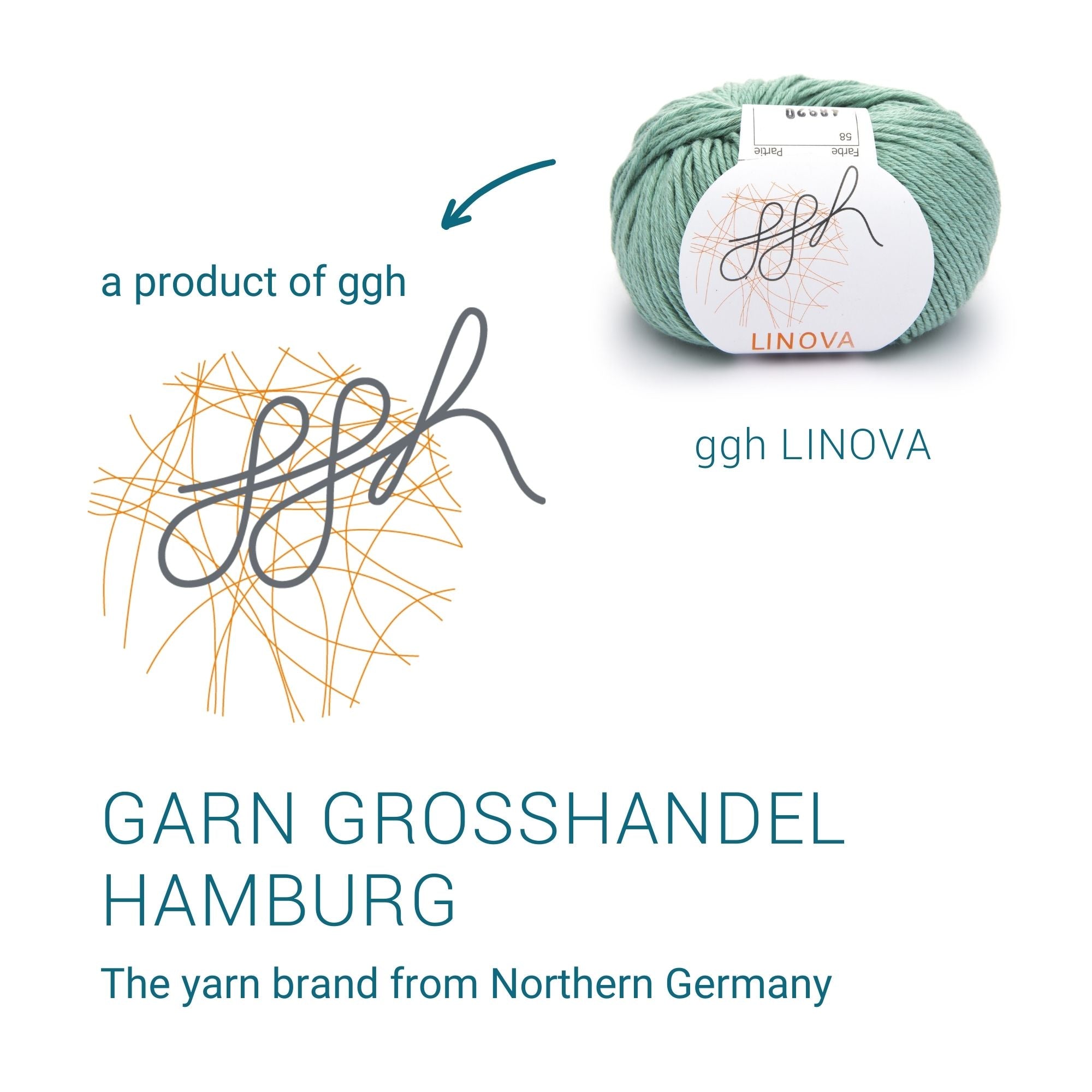 ggh Linova | Baumwolle-Leinen | 100m/50g | 058 - Blassgrün