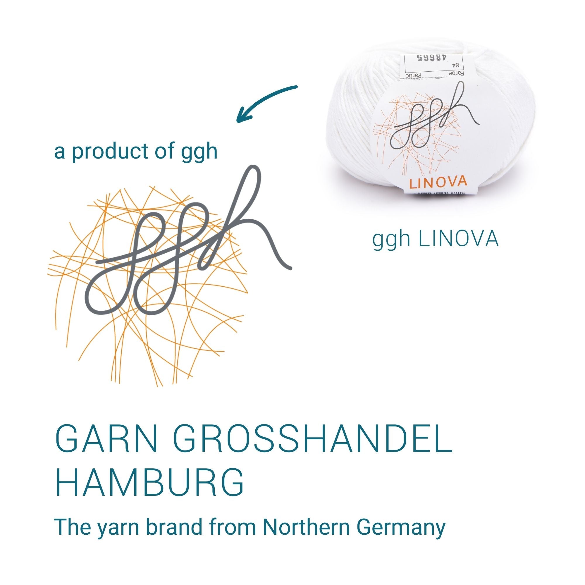 ggh Linova | Baumwolle-Leinen | 100m/50g | 064 - Weiß