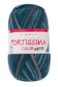 Fortissima 6-fach bunte Sockenwolle 150g | Farbe 164 - TIEFSEE