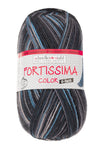 Fortissima 6-fach bunte Sockenwolle 150g | Farbe 165 - ASPHALT