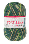 Fortissima 6-fach bunte Sockenwolle 150g | Farbe 167 - DSCHUNGEL