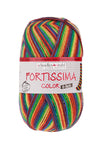 Fortissima 6-fach bunte Sockenwolle 150g | Farbe 199 - REGENBOGEN