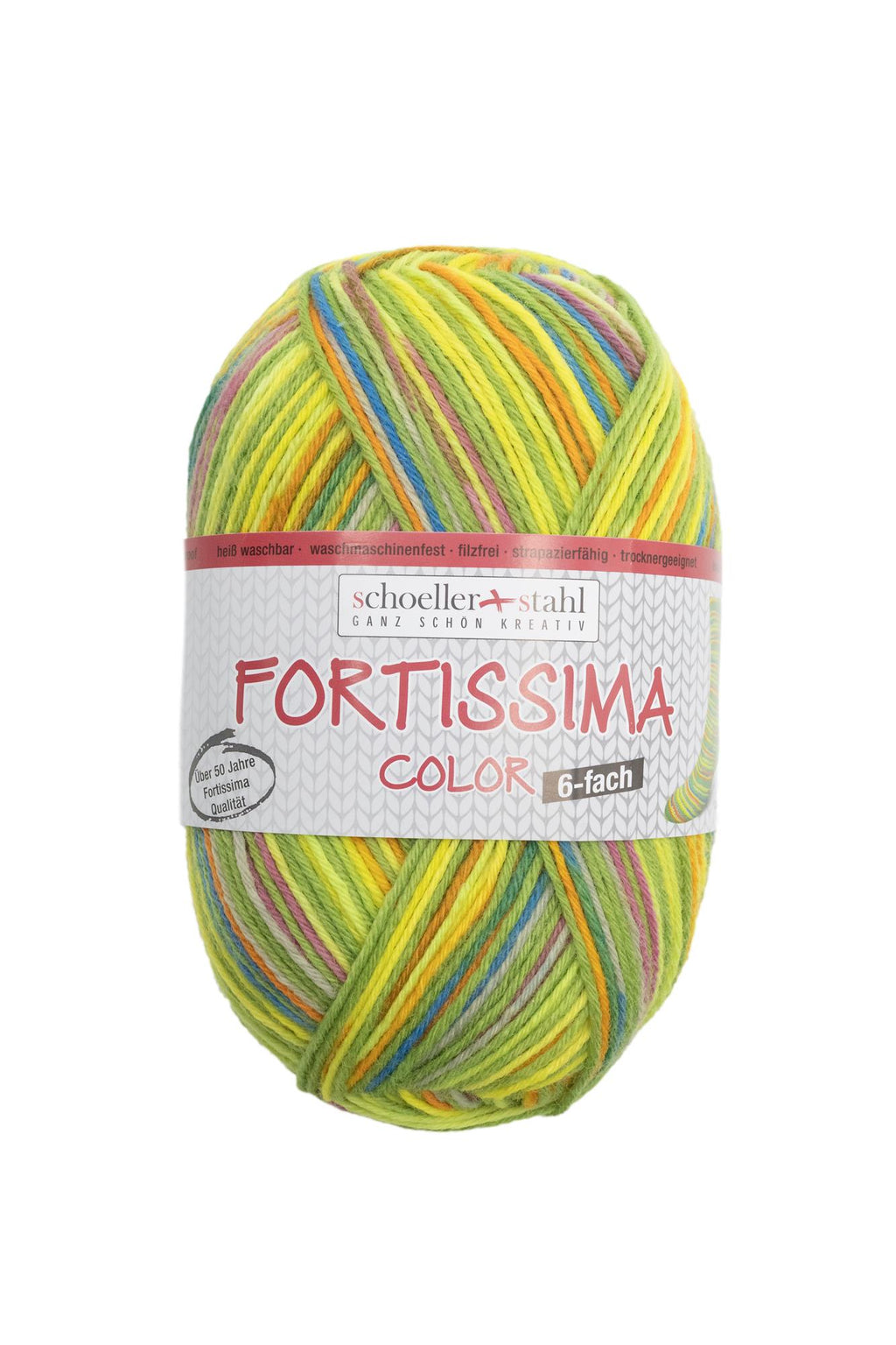 Fortissima 6-fach bunte Sockenwolle 150g | Farbe 232 - GRUEN