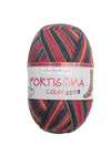 Fortissima 6-fach bunte Sockenwolle 150g | Farbe 473 - GRANAT