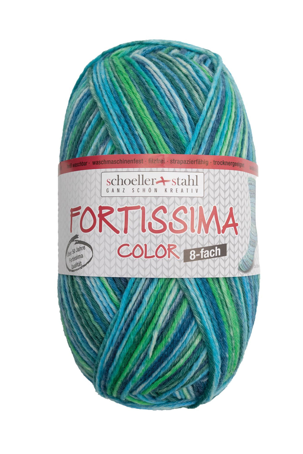 Fortissima 8-fach bunte Sockenwolle 150g | Farbe 809 - SEE