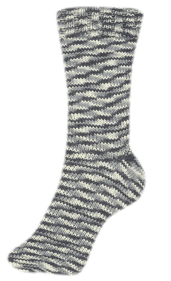 Fortissima bunte 4-fach Sockenwolle | Farbe 2407 - GREY