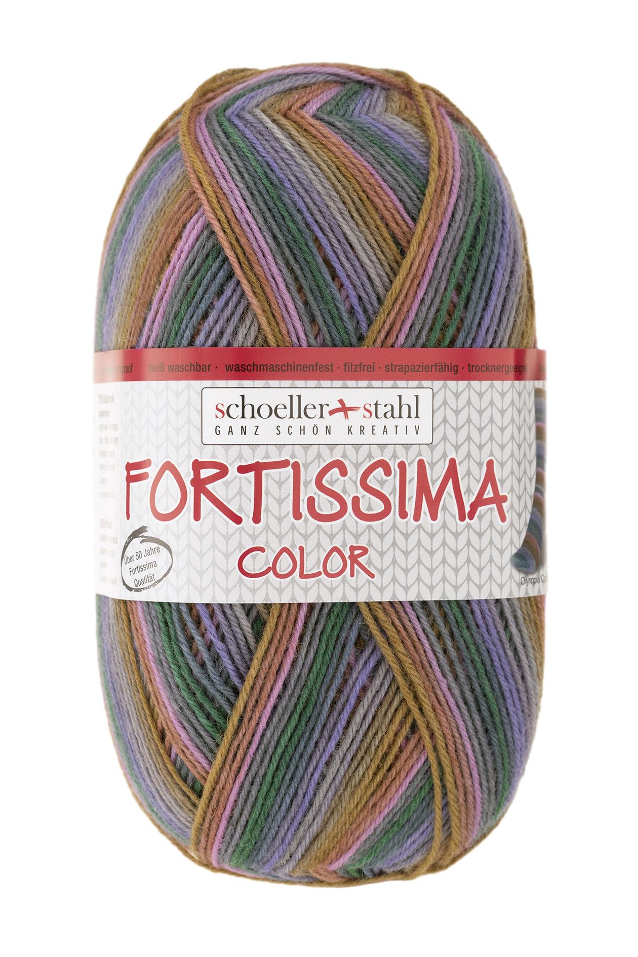Fortissima bunte 4-fach Sockenwolle | Farbe 2432 - IZU