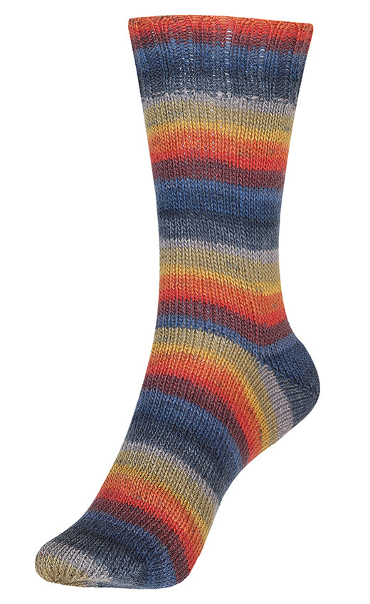 Fortissima bunte 4-fach Sockenwolle | Farbe 2433 - YOKOHAMA