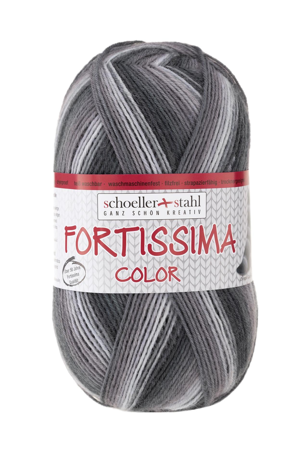 Fortissima bunte 4-fach Sockenwolle | Farbe 2434 - SAPPORO
