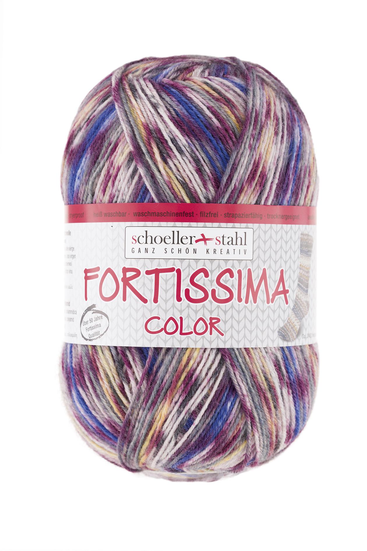 Fortissima bunte 4-fach Sockenwolle | Farbe 2482 - HERBSTLAUB