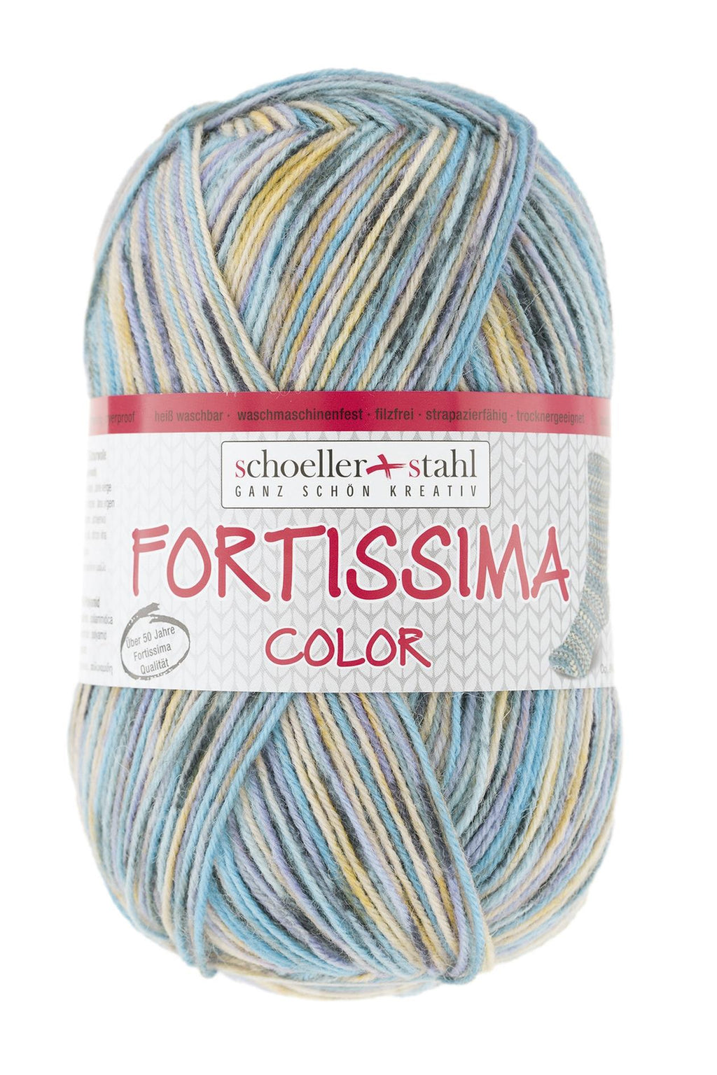 Fortissima bunte 4-fach Sockenwolle | Farbe 2483 - KIESEL
