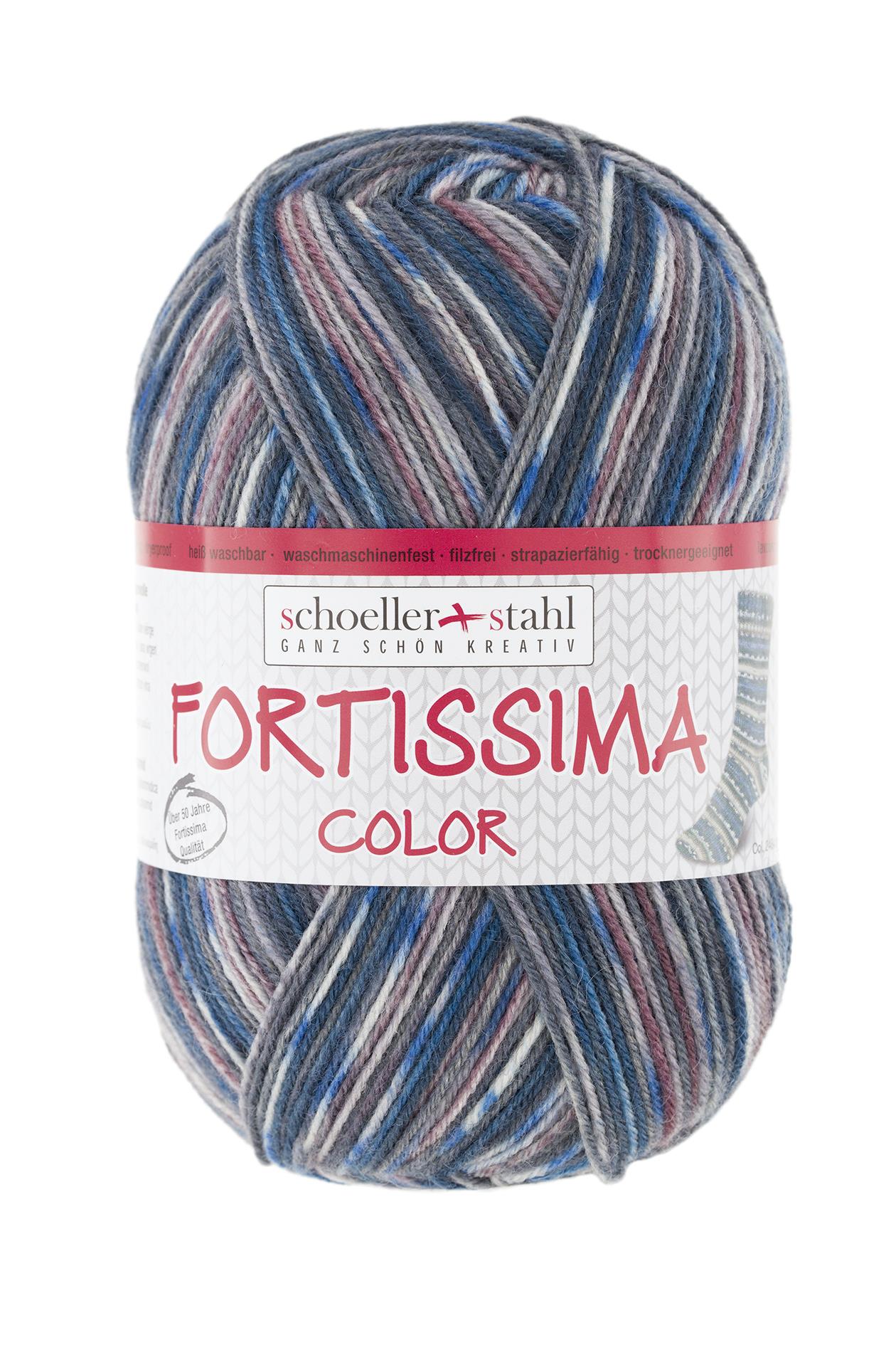 Fortissima bunte 4-fach Sockenwolle | Farbe 2484 - FARMER