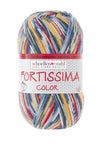Fortissima bunte 4-fach Sockenwolle | Farbe 2485 - VULKAN