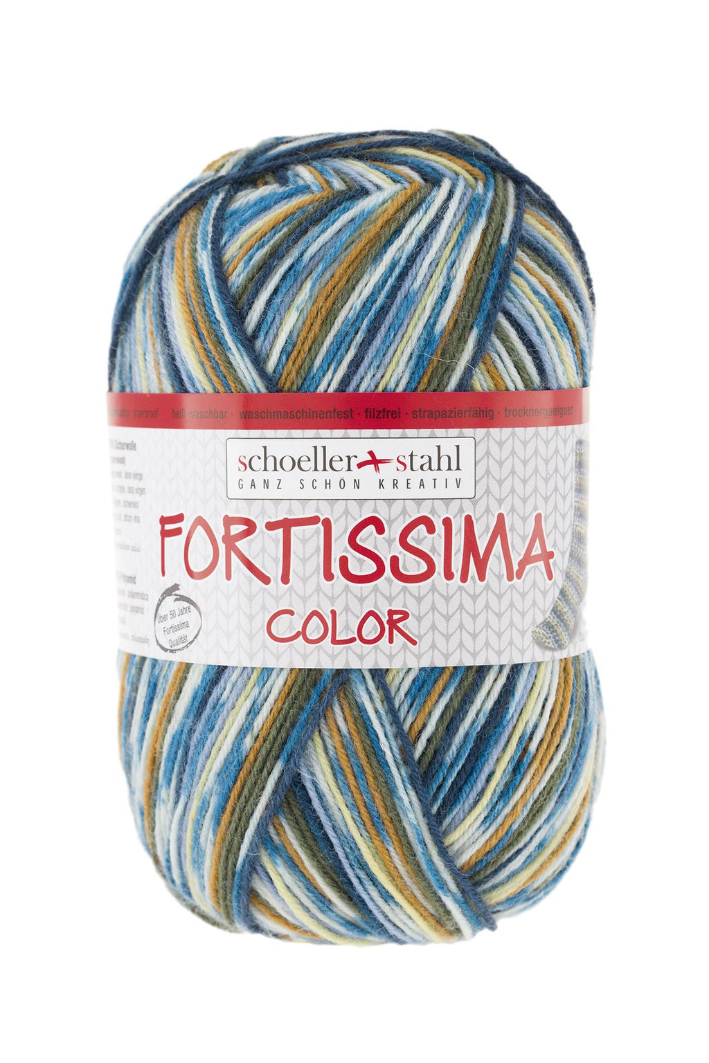Fortissima bunte 4-fach Sockenwolle | Farbe 2491 - COUNTRY
