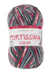 Fortissima bunte 4-fach Sockenwolle | Farbe 2496 - SPORT