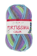 Fortissima Colorful 4-ply Sock Yarn | Color 2497 - KIWI