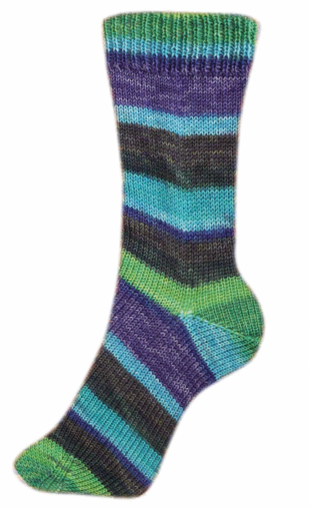 Fortissima Colorful 4-ply Sock Yarn | Color 2497 - KIWI