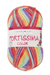 Fortissima bunte 4-fach Sockenwolle | Farbe 2498 - MANGO