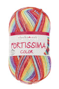 Fortissima bunte 4-fach Sockenwolle | Farbe 2498 - MANGO