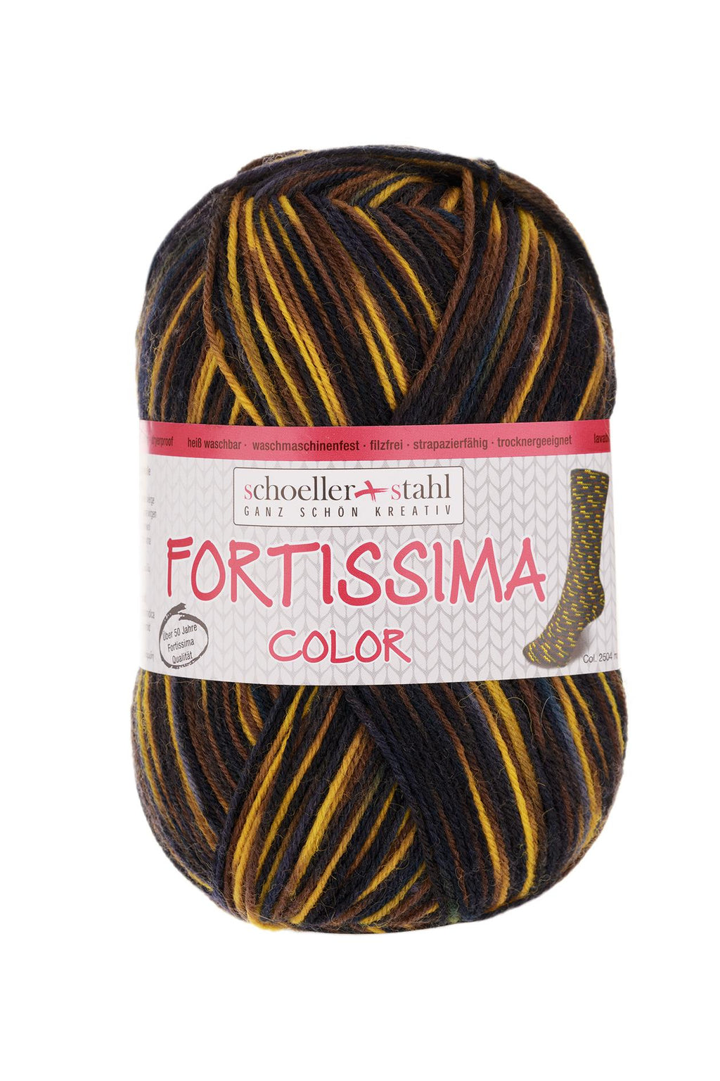 Fortissima Colorful 4-Ply Sock Yarn | Color 2504 - MINERAL
