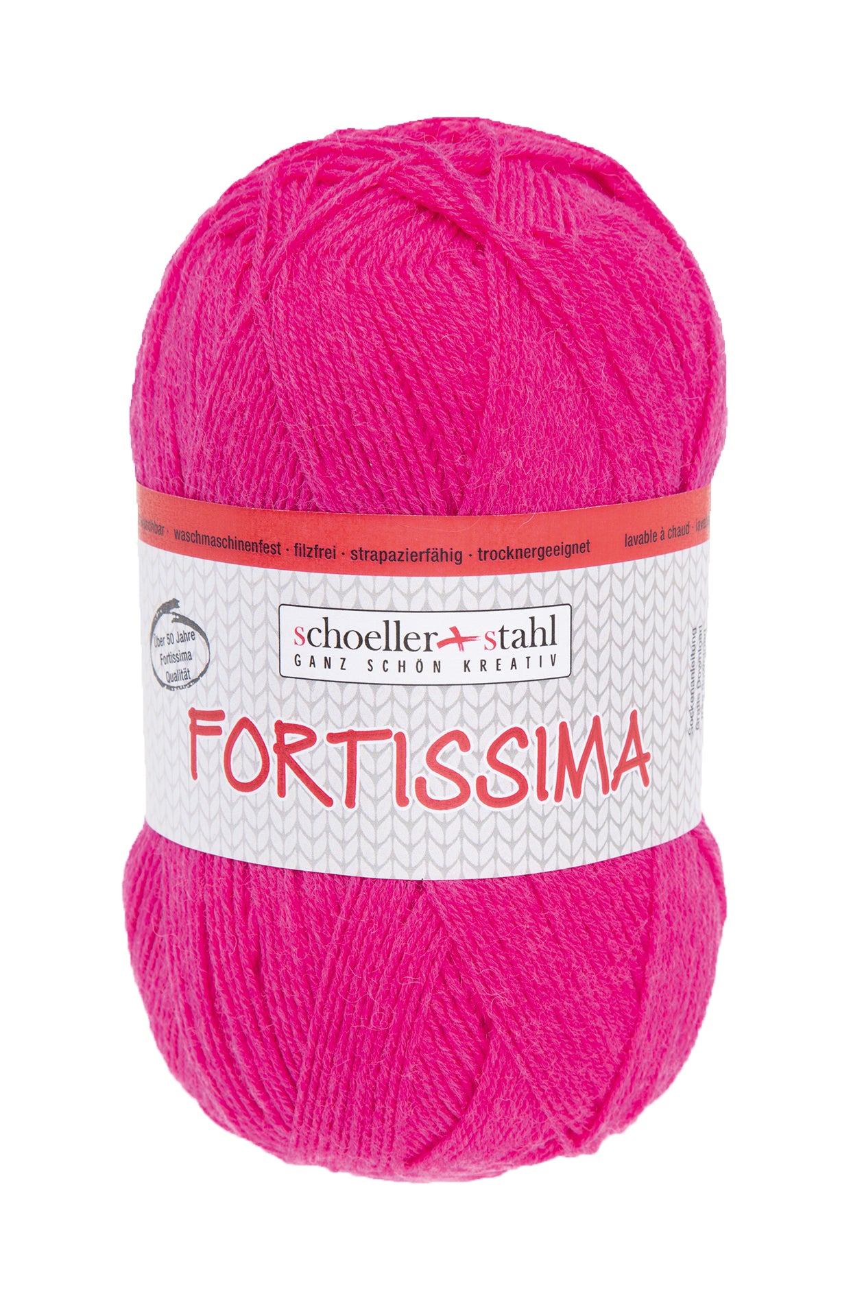 Fortissima 4-fach Uni-Sockenwolle 100g | Farbe 2012 - FUCHSIE
