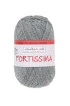 Fortissima fil à chaussettes 4 brins 100g | Couleur 2056 - GRIS CLAIR CHINÉ