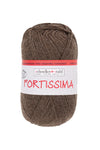 Laine à chaussettes Fortissima 4 fils unie 100g | Coloris 2071 - BRUN CHINÉ