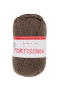 Fortissima 4-ply Solid Sock Yarn 100g | Color 2071 - BROWN-MELANGE
