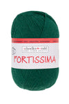 Fortissima laine à chaussettes 4 fils uni 100g | Couleur 2092 - VERT FONCÉ