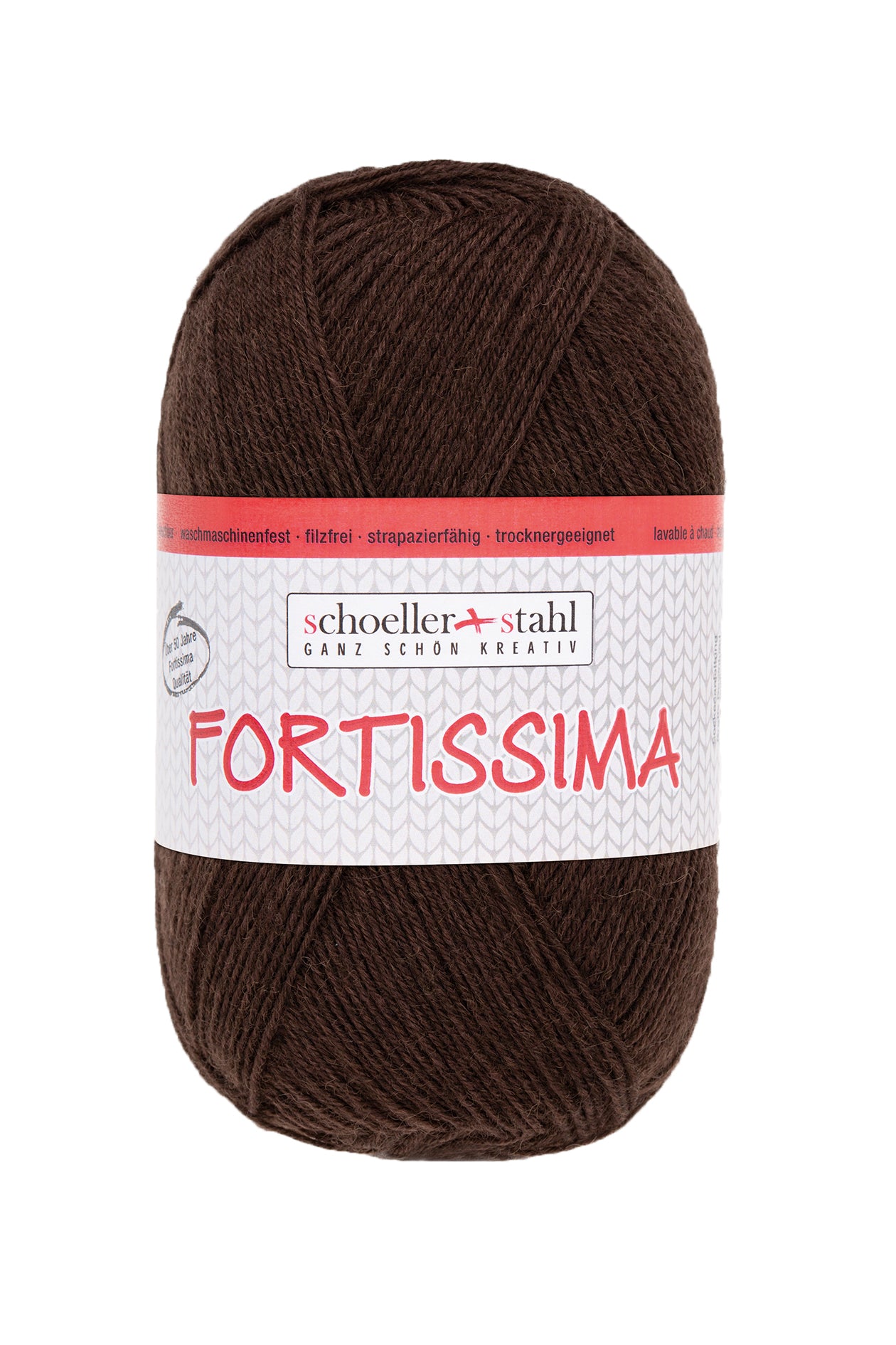 Fortissima 4-fach Uni-Sockenwolle 100g | Farbe 2097 - ESPRESSO