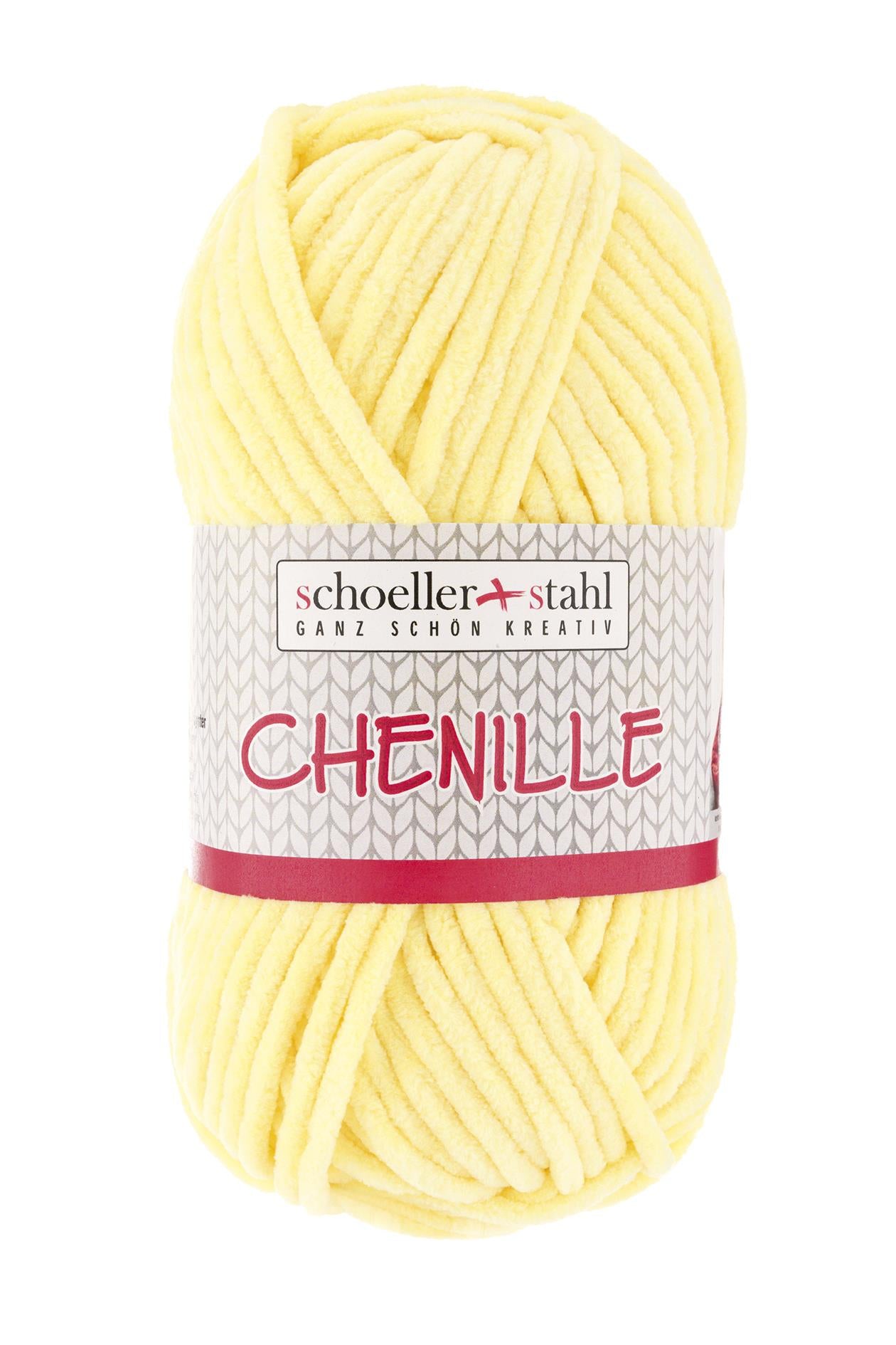 CHENILLE Wolle | 100g | Farbe 03 - Zitrone