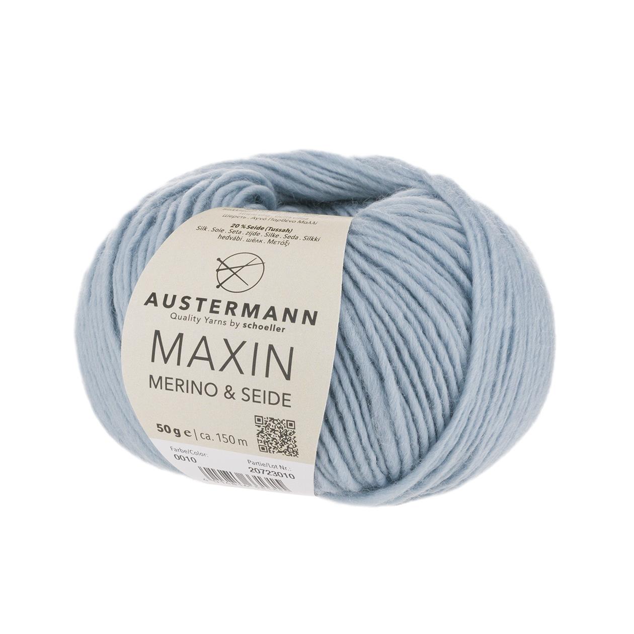 Maxin Merino&Seide | 150M - 50G | 10 - Eisblau