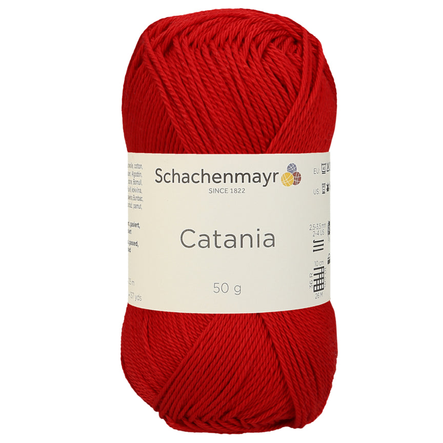 Catania | Baumwolle | 125m/50g | Farbe 115 - Signalrot