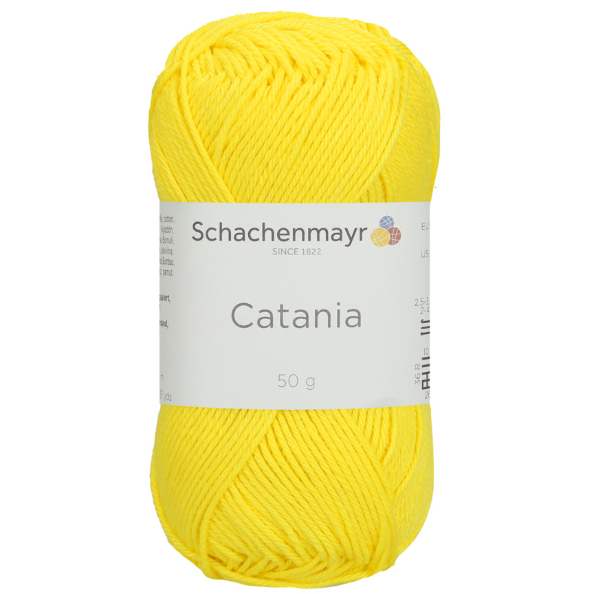 Catania | Baumwolle | 125m/50g | Farbe 442 - Neon Yellow