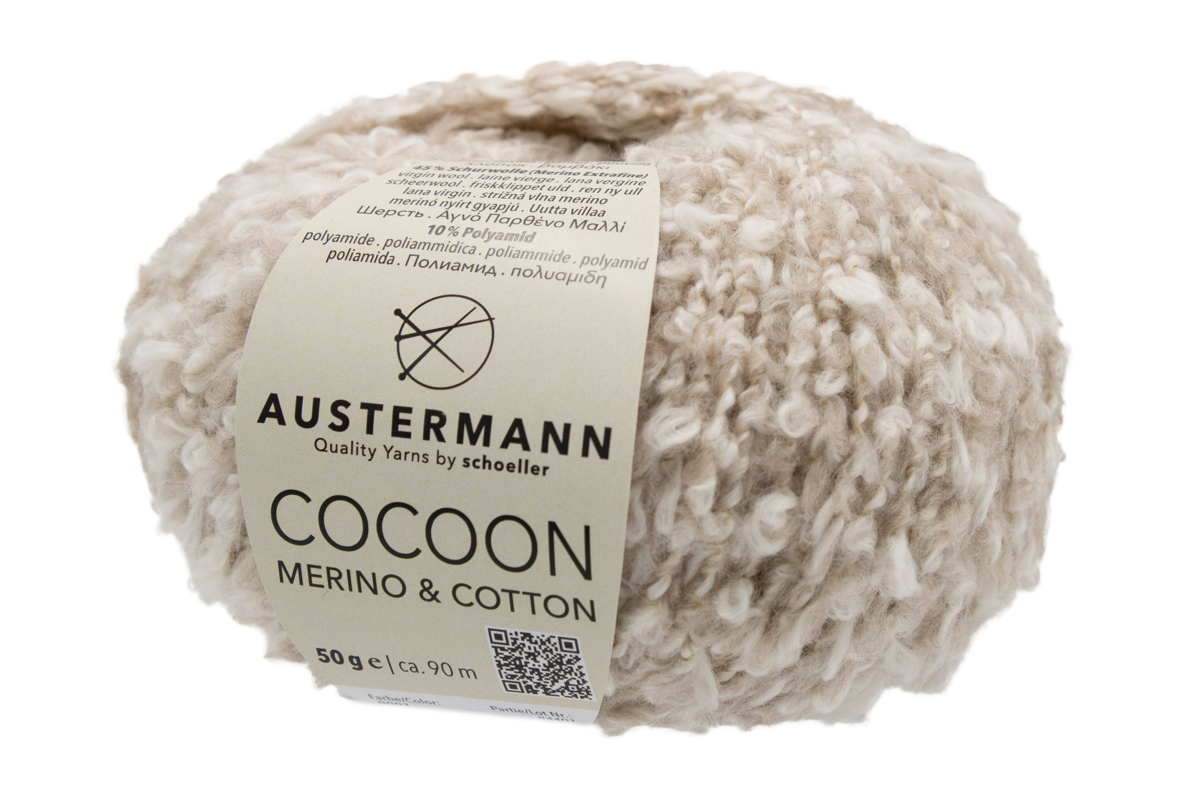 Cocoon | Merino Cotton | Color: 1 - BEIGE