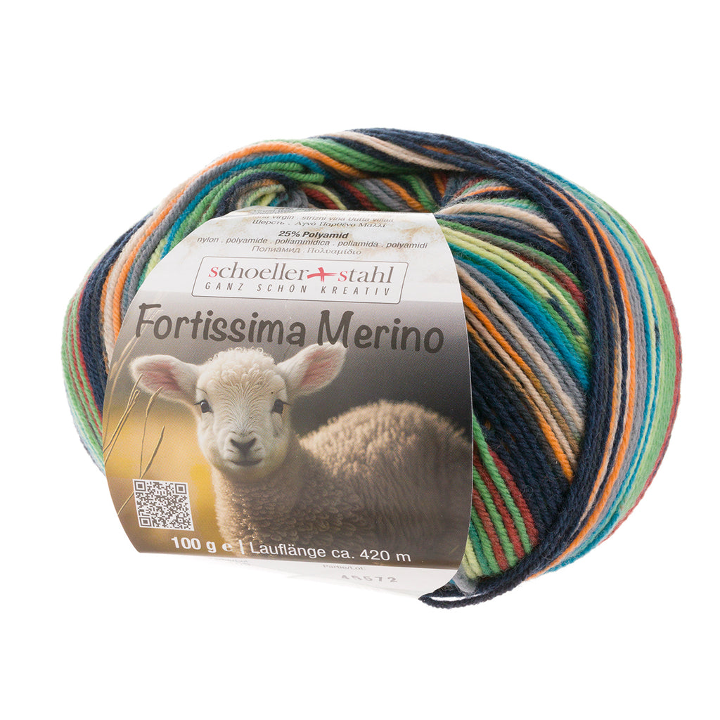 Fortissima 4-ply Merino Sock Yarn 100g | Color 109 - JUNGLE