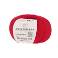 Austermann Merino 120 | Merinowolle 120m/50g | Farbe 103 - rot