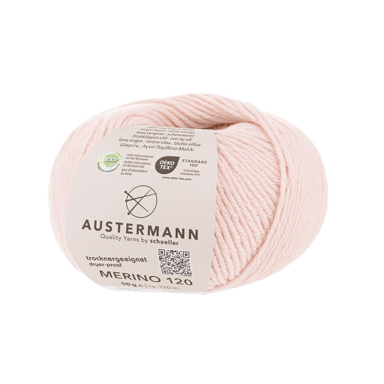 Austermann Merino 120 | Merinowolle 120m/50g | Farbe 166 - puder